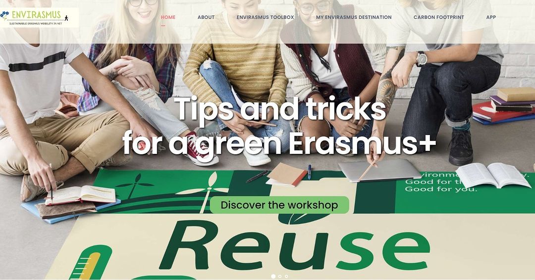 📢👍Tukaj je spletna stran projekta ENVIRASMUS: www.envirasmus.eu!👏🧐Raziščite nasvete za trajnostni življenjski slog, …